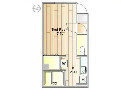 レスポワール(1K/1階)の間取り写真