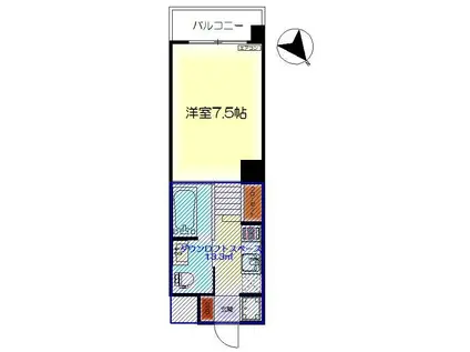 DER STRADA Y2 青山(ワンルーム/9階)の間取り写真