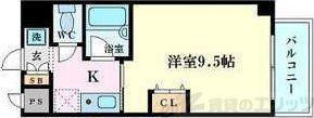 クレールメゾン(1K/6階)の間取り写真