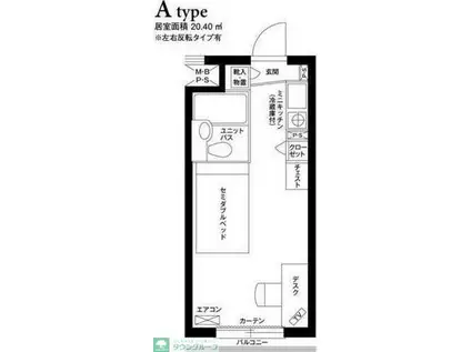 グリーンヒル恵比寿(ワンルーム/5階)の間取り写真