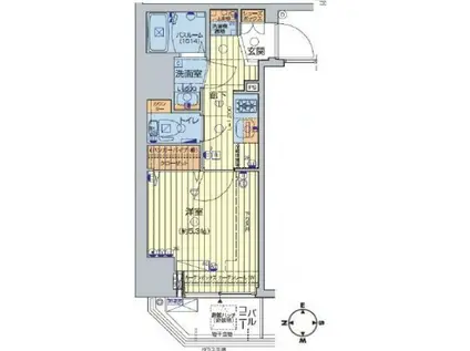 レオンコンフォート池田山(1K/5階)の間取り写真
