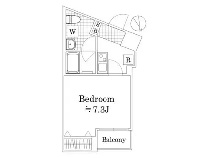 ラフィスタ横浜黄金町(1K/3階)の間取り写真