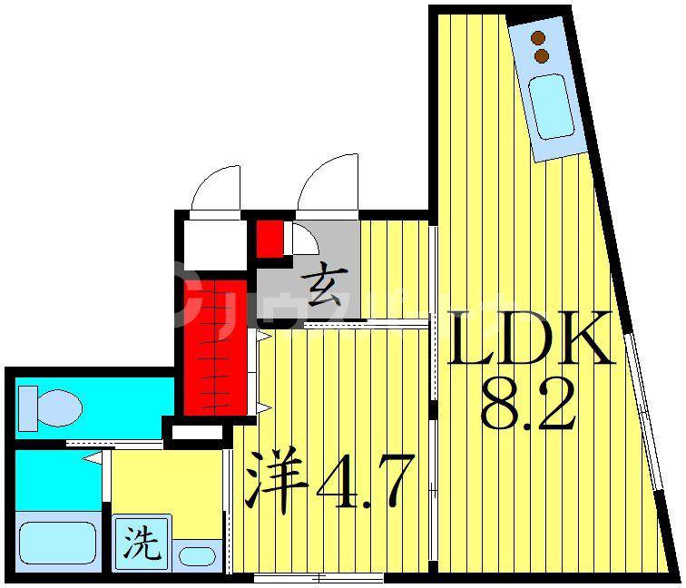 HALE OTSUKA(1LDK/4階)の間取り写真