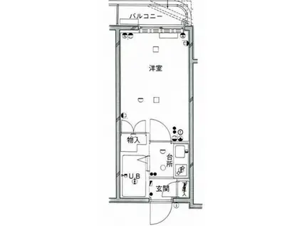 タイホープラザ千駄木(1K/2階)の間取り写真