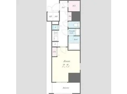 セイワパレス丸の内駅前プレミア(1K/10階)の間取り写真