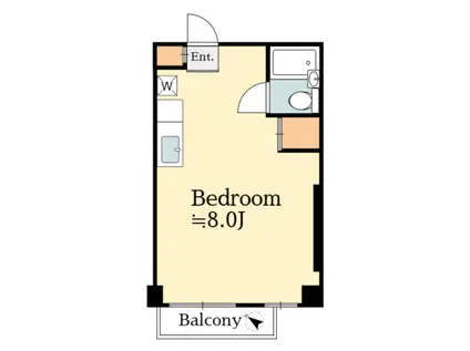 レジデンス光和108(ワンルーム/5階)の間取り写真