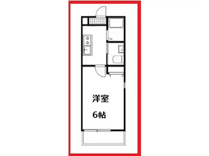 オーツ―レジデンス竹ノ塚A棟(1K/1階)の間取り写真