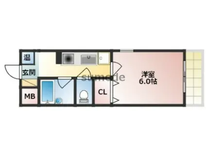 グランパレス・レジェンド(1K/2階)の間取り写真