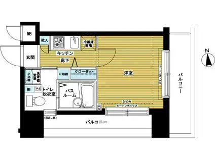トーシンフェニックス桜上水弐番館(1K/3階)の間取り写真