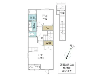 MON MAYA(1K/2階)の間取り写真