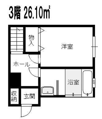 ザ・テラス(2SLDK/3階)の間取り写真