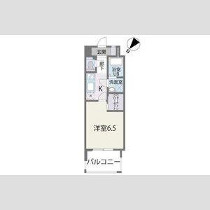 ウェルブライト博多(1K/11階)の間取り写真