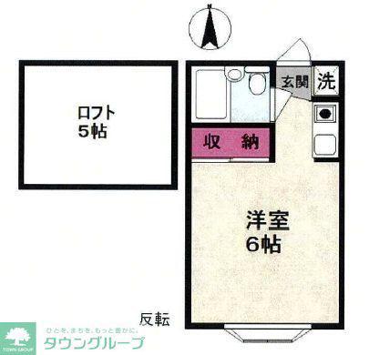 ドルチェ元町(ワンルーム/2階)の間取り写真