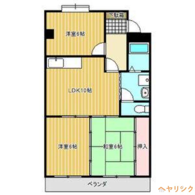 エミナンス原(3LDK/2階)の間取り写真