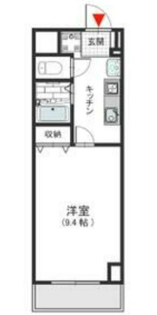 GRACE COURT(1K/5階)の間取り写真