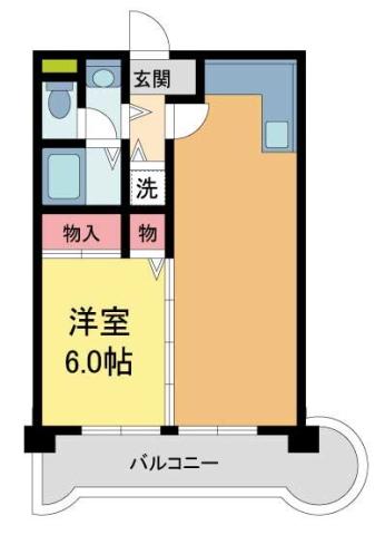 LAPIS(1LDK/3階)の間取り写真