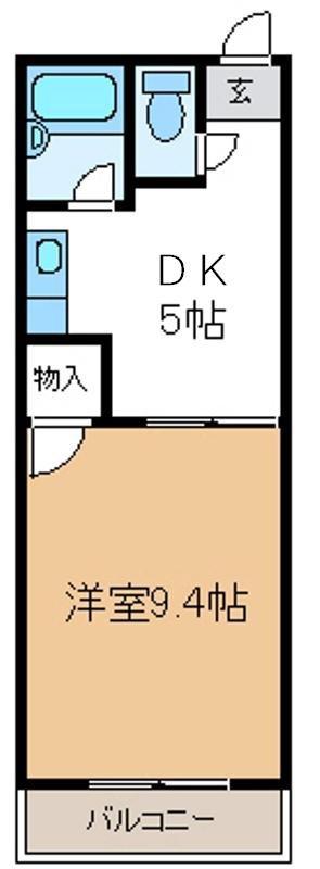 コーポサクセス(1K/2階)の間取り写真