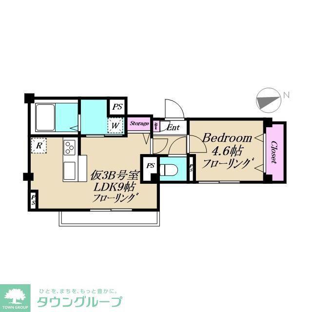 XEVO吉祥寺(1LDK/3階)の間取り写真