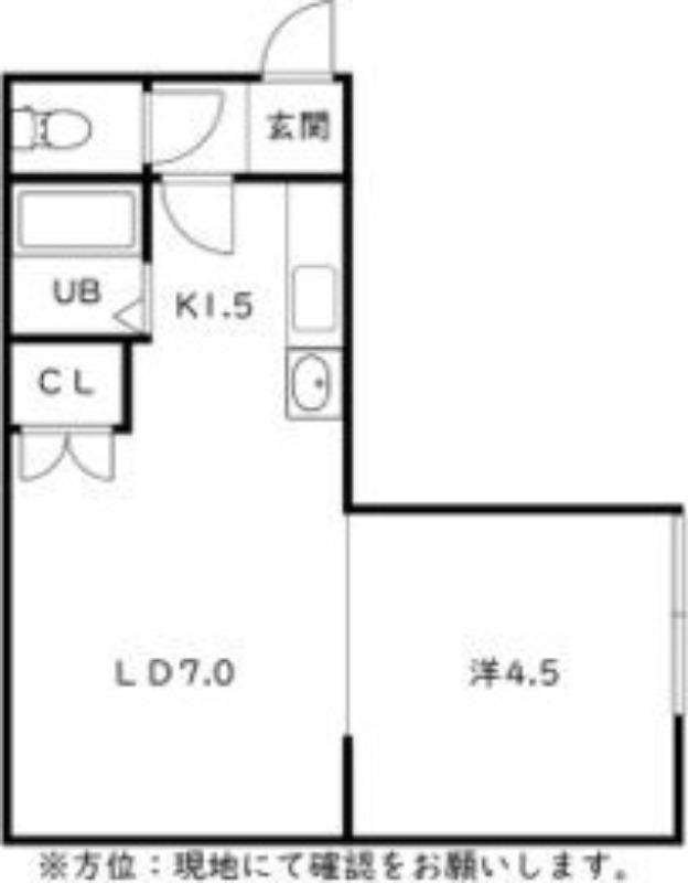 トキメック円山並木通II(1LDK/2階)の間取り写真