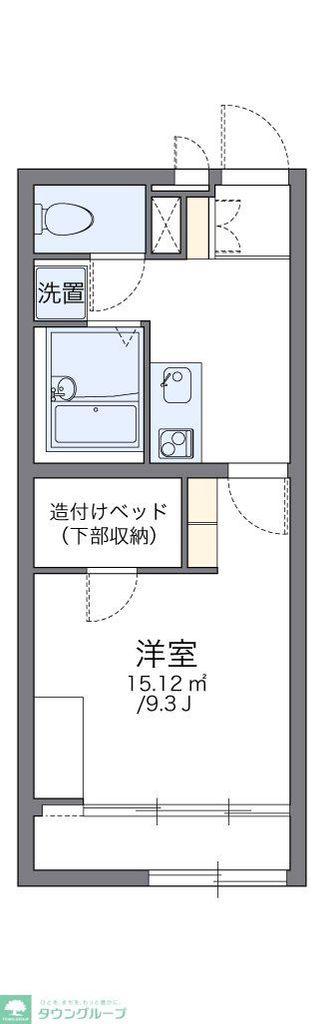 レオパレスマロンハイツ III(1K/2階)の間取り写真