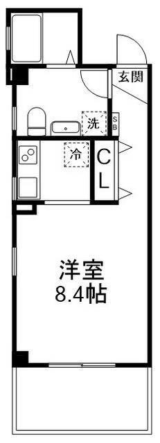ダイワティアラ八千代緑が丘11(ワンルーム/2階)の間取り写真