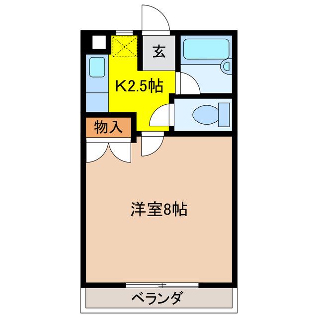 モアメゾン領家(1K/3階)の間取り写真
