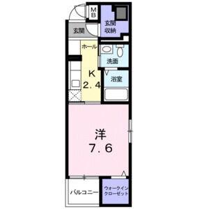 グラン レジーナ(1K/2階)の間取り写真