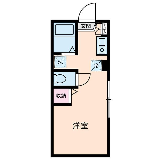 久が原ハイツ(1K/1階)の間取り写真