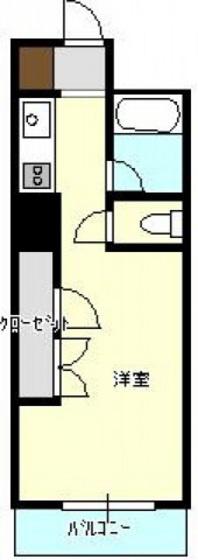 サンピア白樺(ワンルーム/6階)の間取り写真