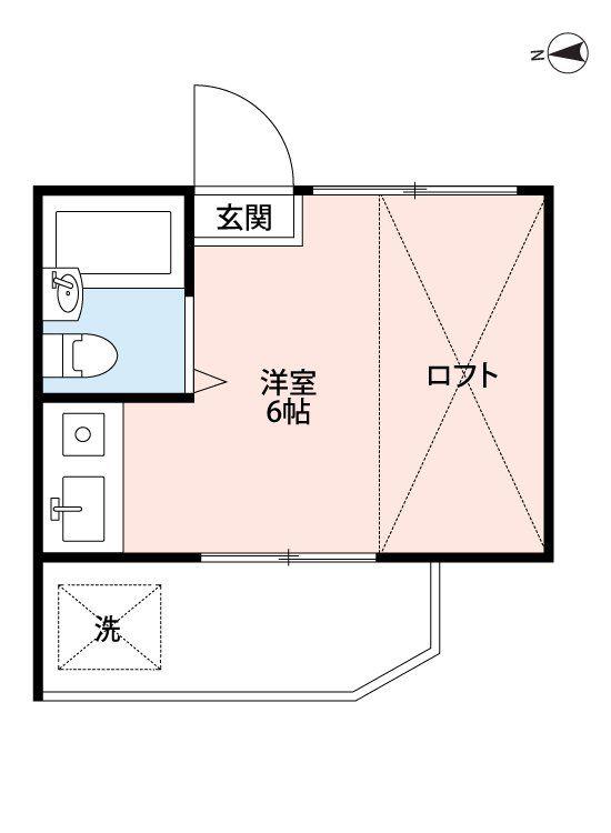 ライフピアアカシア(ワンルーム/2階)の間取り写真
