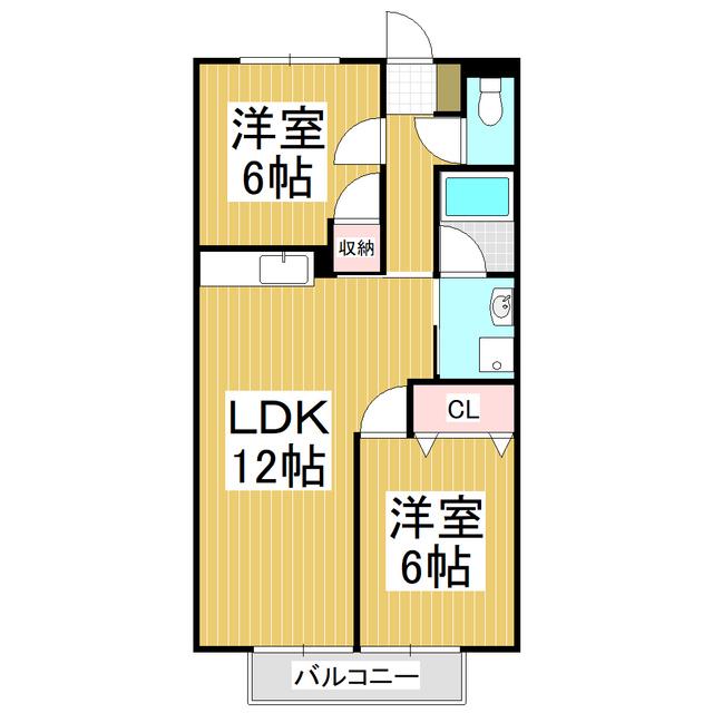 SURPLUS LE NORD(2LDK/1階)の間取り写真