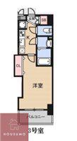 LUXE都島III(1K/6階)の間取り写真
