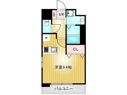 プレサンス名古屋城前(ワンルーム/5階)の間取り写真