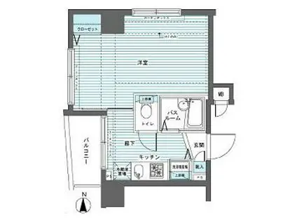 フェニックス高円寺伍番館(1K/3階)の間取り写真