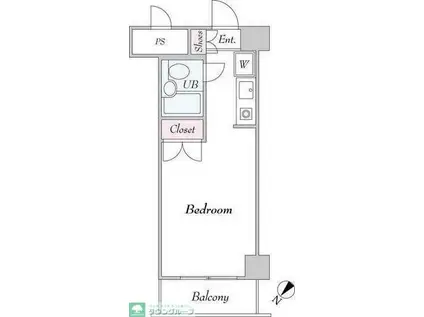 TS GARDEN川崎(ワンルーム/9階)の間取り写真