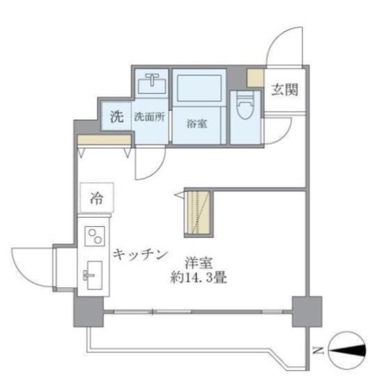 ISM西日暮里(ワンルーム/11階)の間取り写真