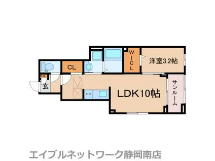 カーサ ブローテVII(1LDK/1階)の間取り写真