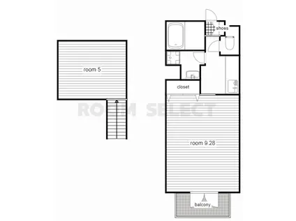 アリエス社台(ワンルーム/3階)の間取り写真