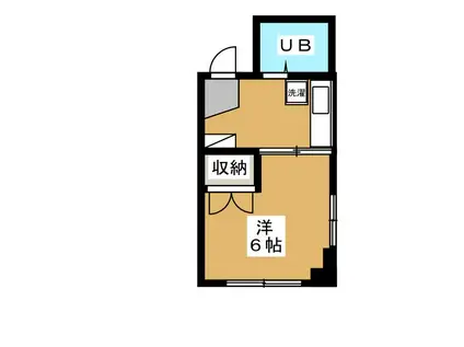 エステェビル(1K/3階)の間取り写真