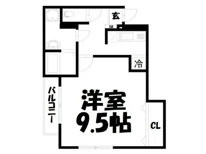 池本マンション(1K/3階)の間取り写真