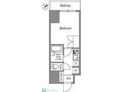N-FLATS 東大井(1K/3階)の間取り写真