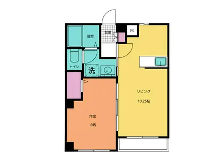 広貴商事ビル(1LDK/3階)の間取り写真