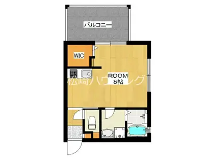 アルトリオ(ワンルーム/3階)の間取り写真