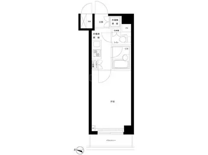ルーブル大森山王(1K/8階)の間取り写真
