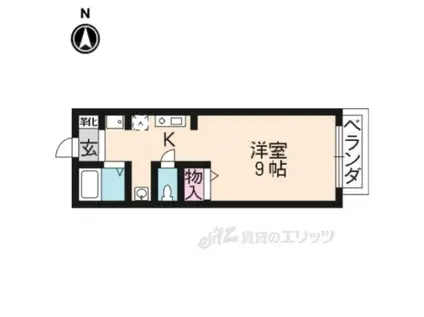 シャルマンドミール(1K/1階)の間取り写真