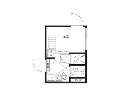 QUQURITOKYOSHINJUKU(ワンルーム/2階)の間取り写真