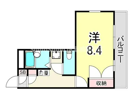 レオパレスサンブライト(1K/3階)の間取り写真