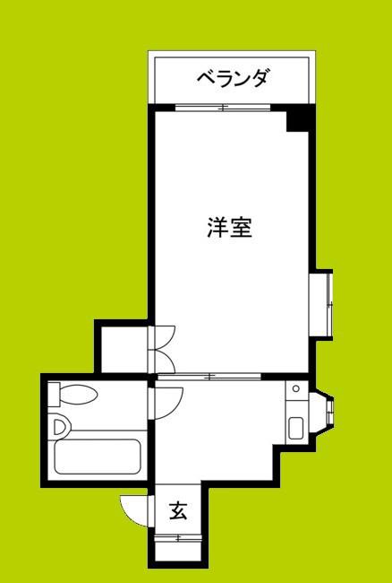 グレース泉尾(1K/5階)の間取り写真