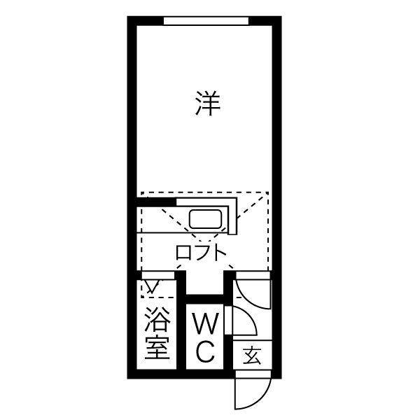 PLAZA IN YOU(1K/2階)の間取り写真