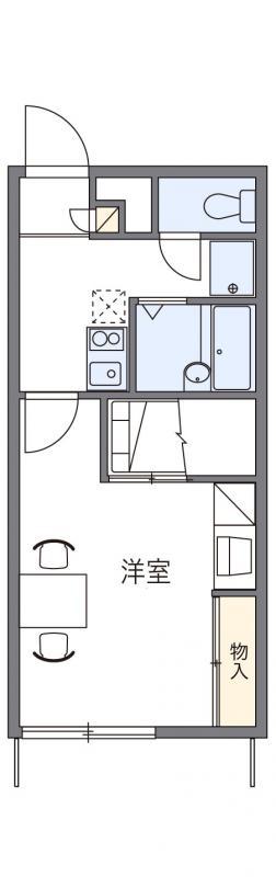 レオパレスESPEROUNTO(1K/2階)の間取り写真